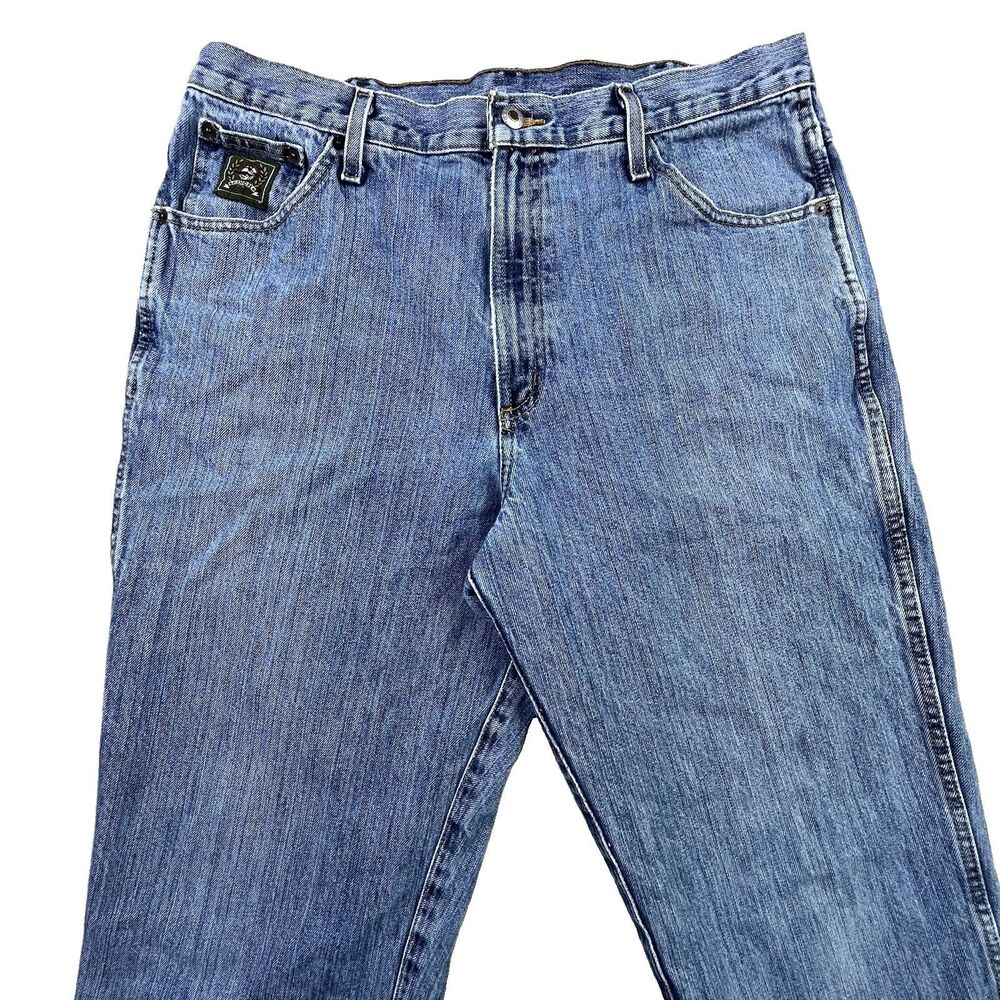 Cinch Green Label Jeans Mens 36x34 Blue Straight Leg Denim Western Cowboy